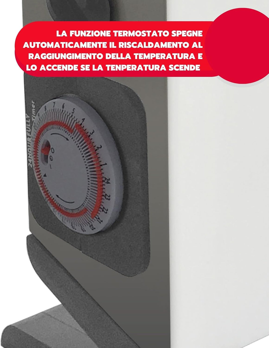 ARDES - AR4C03T Elektrischer Heisskonvektor TURBINE TIME 1600/1800W, Elektrischer Heizer zum Heizen