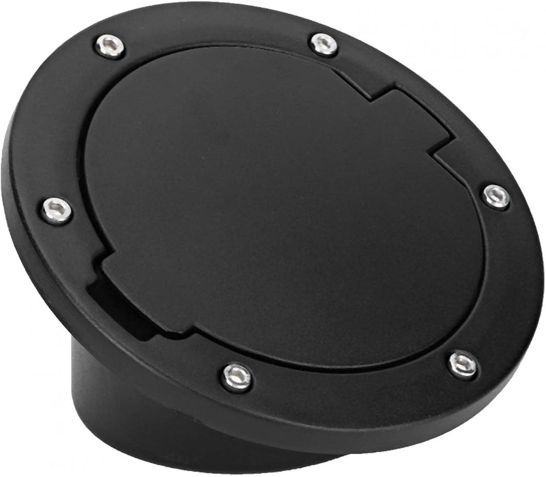 Dioche Tankdeckel, Schwarze ABS Tankdeckelabdeckung passend für Jeep Wrangler JK 2007-2017
