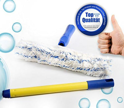 AquaBLADE Set Nr. 1-1x Kleiner und grosser Wischer mit Silikonlippe, Wasserauffangrinne und externem
