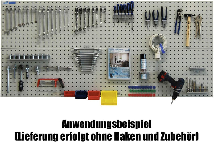 ADB Lochwand Lochwände Werkstattwand Metall Werkstatt Werkzeugwand 493-1975 mm Zubehör, Länge:493 mm