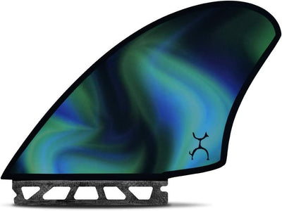 Futures Machado Honeycomb Keel Twin Fin Black Swirl Einheitsgrösse, Black Swirl Einheitsgrösse