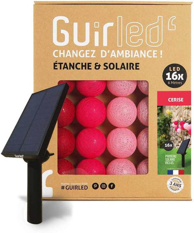 GuirLED - Aussengirlande mit Lichtkugeln LED-Guinguette - Wasserdicht IP55 - Hocheffizientes Solarpa