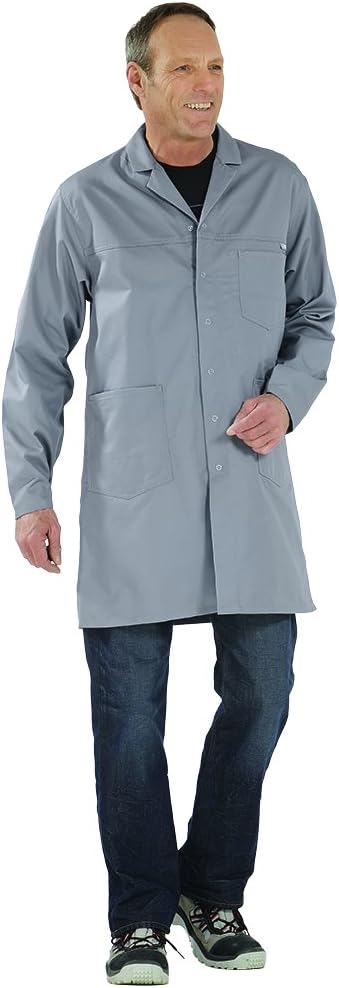 Planam Grösse 42 Herren MG 260 Berufsmantel grau Modell 0855 Grau 164, Grau 164