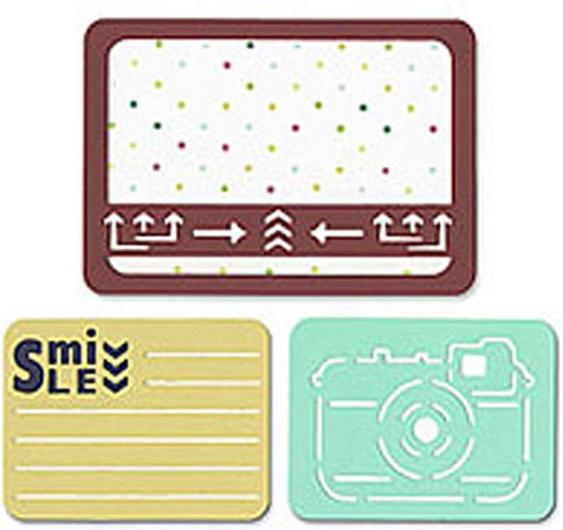 Sizzix Thinlits Dies, Smile für die Kamera, 3er-Pack