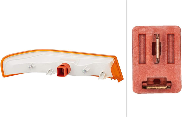 HELLA 2BA 007 775-051 Blinkleuchte - Glühlampe - gelb - links - für u.a. Mercedes-Benz Vario Bus, Li