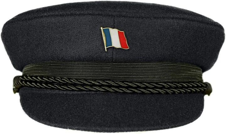 MADSea Elbsegler Premium Tuch mit Flaggenpin Frankreich schwarz Pin, Grösse:58, Pins:Frankreich