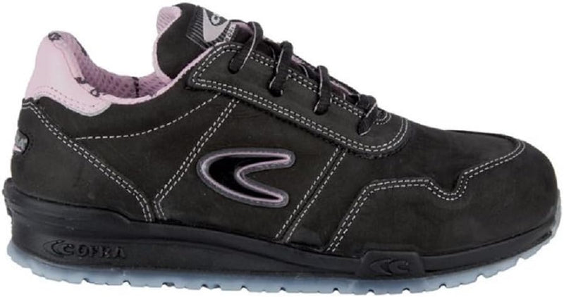 Cofra 78500-010.W35 ALICE S3 SRC Sicherheitsschuhe, Schwarz/Rosa, Grösse 35 35 EU, 35 EU