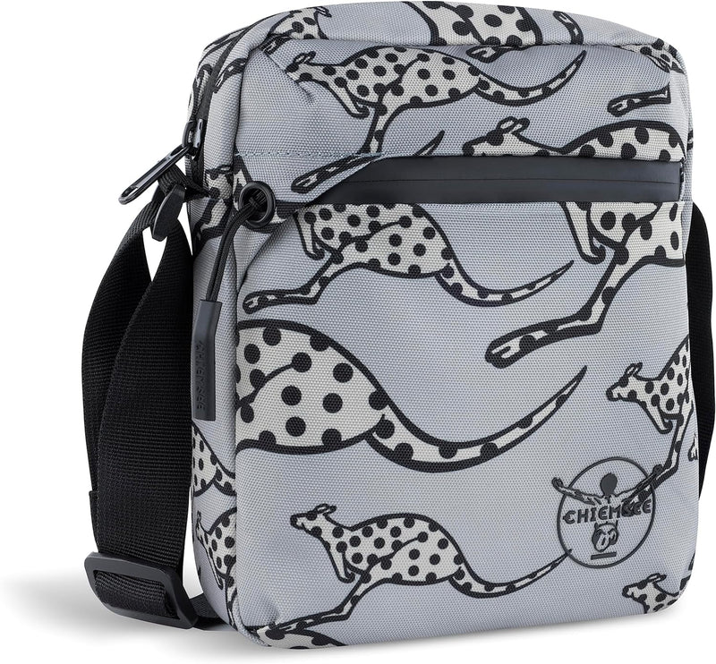 Chiemsee Jump N Fly kleine Schultertasche aus RPET - Umhängetasche, Kuriertasche Grau, Grau