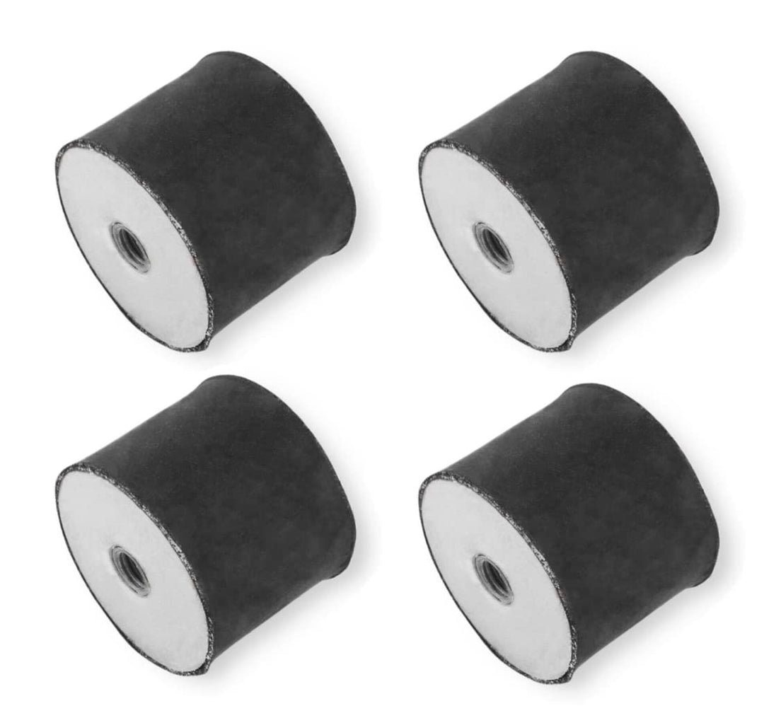 4x Gummipuffer Anti-Vibartion Schwingungsdämpfer Silentblock Maschinenfüsse Metall Gewinde ((G) M8 I