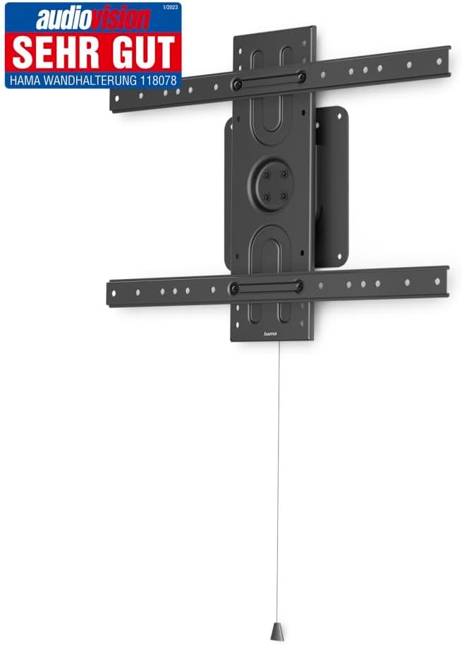 Hama TV Wandhalterung 37“ - 80“ (TV Halterung, drehbar, Hochformat, Querformat, Fernsehhalterung bis