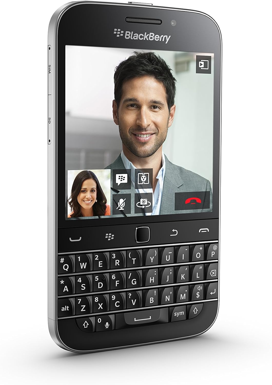BlackBerry Classic entsperrtes Smartphone, Bildschirm: 8,89 cm (3,5 Zoll), Farbe: Schwarz, Import au