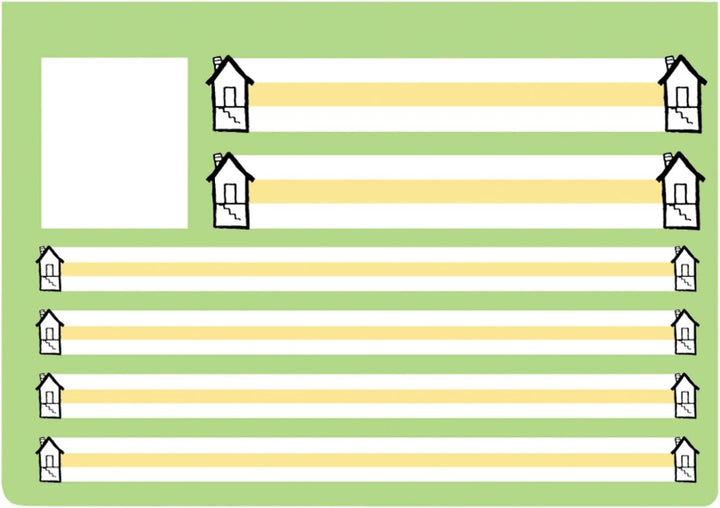 Oxford Schreiblernheft, A4 quer, Lineatur SL, 16 Blatt, 10 Stück Lineatur SL + farbiges Mittelband S