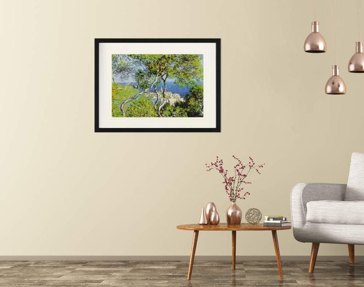 1art1 Claude Monet Poster Bordighera, 1884 Gerahmtes Bild Mit Edlem Passepartout | Wand-Bilder | Im
