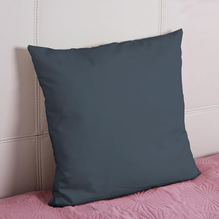 Pizuna Luxuriöser Soft-Satin 2er Pack Kissenbezug 80 x 80 cm Dunkel Blau, 800 Fadenzahl Baumwolle Qu