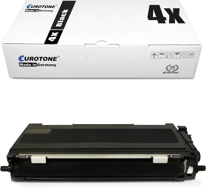 4X Müller Printware Toner für Brother Fax 2840 2845 2940 2950 ersetzt TN2220 Schwarz Black 4x Black,