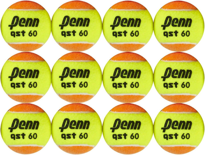 Penn QST 60 Orange Tennis Balls, 12 Ball Mesh Bag