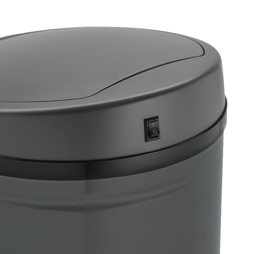 SVITA Sensor-Mülleimer 30L Stahl Mülleimer mit Sensor Elektrischer Abfalleimer Küche Automatik Mülle