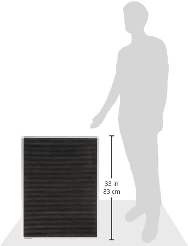 Legamaster 7-600052 Premium Rillentafel, Hartgummi, 80 x 60 cm, vertikal, schwarz, 80 x 60 cm