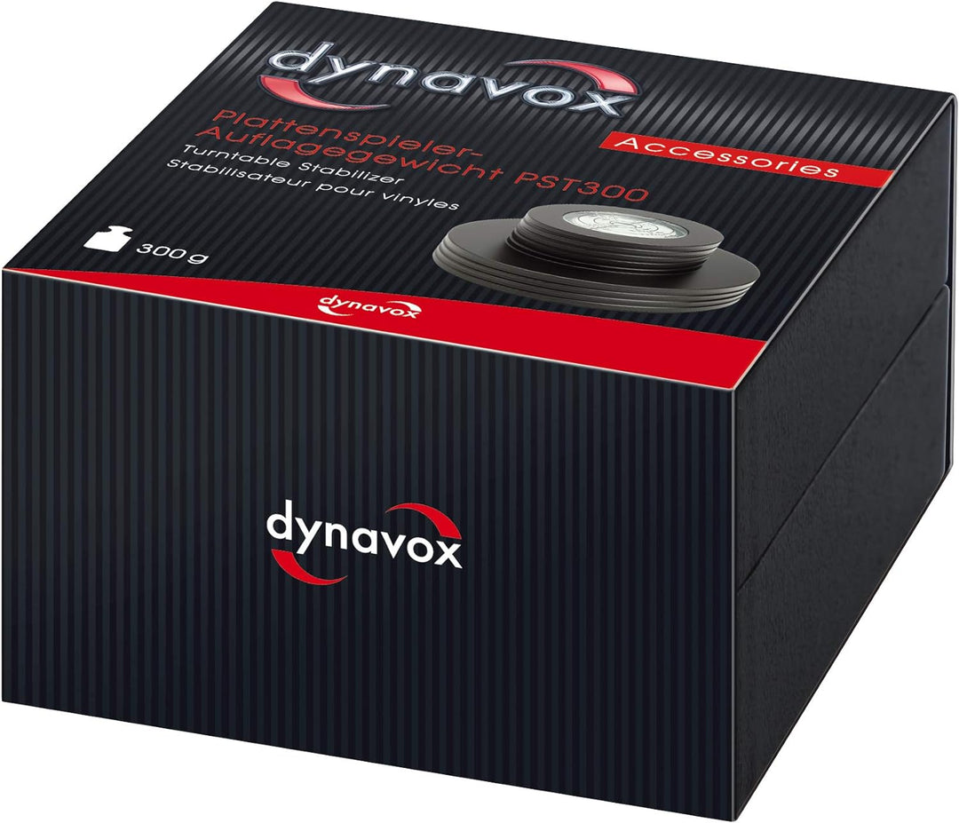 Dynavox Plattenspieler-Stabilizer PST300, Auflagegewicht mit Libelle aus Aluminium für Plattenspiele