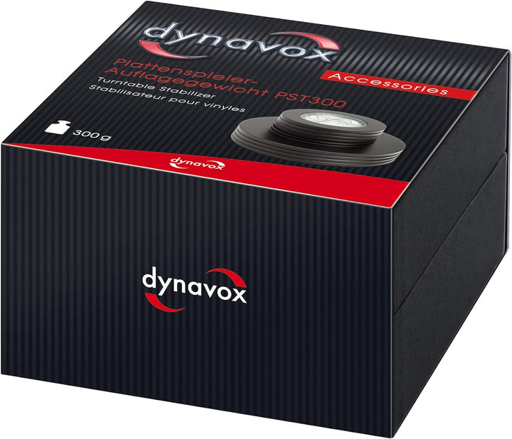 Dynavox Plattenspieler-Stabilizer PST300, Auflagegewicht mit Libelle aus Aluminium für Plattenspiele