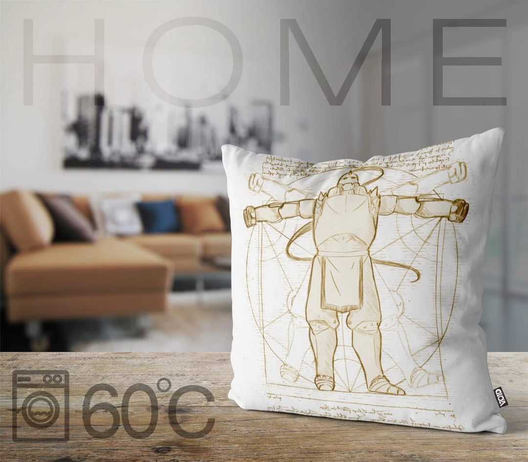 VOID Vitruvianischer Alfred Kissenbezug Kissenhülle Polyester wasserfest Outdoor Alchemist Anime Man