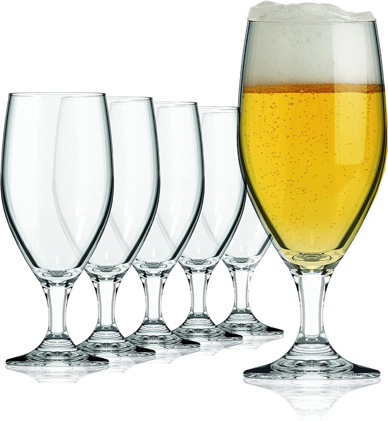 Sahm Biergläser 0,3 Liter (6 STK) - Vienna Pokal Biertulpe - Biergläser Set - Spülmaschinengeeignet