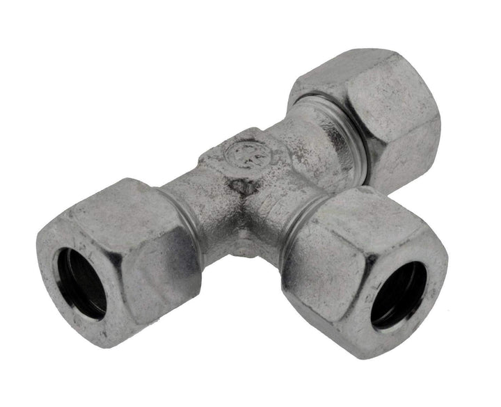 T - Schneidringverschraubung mit reduziertem Abgang 10 L - 8 L - 10 L, Edelstahl leichte Baureihe