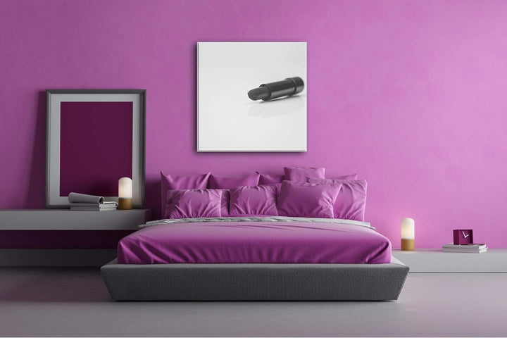 deyoli erotischer roter Lippenstift im Format: 70x70 Effekt: Schwarz&Weiss als Leinwandbild, Motiv a