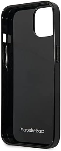 Mercedes MEHCP13SESPBK Hülle für iPhone 13 Mini 5,4" schwarz Silver Stars Pattern