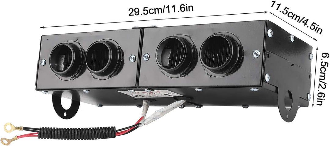 Auto Heizung 12v, 12v Defogger Auto 4 Loch Heizlüfter 12V Defroster Defogger 150W / 300W einstellbar
