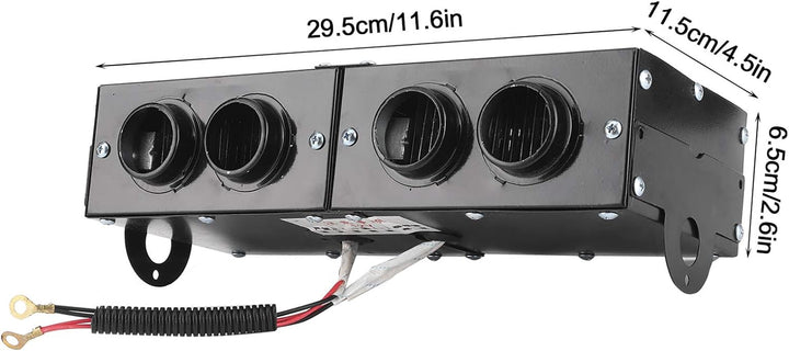 Auto Heizung 12v, 12v Defogger Auto 4 Loch Heizlüfter 12V Defroster Defogger 150W / 300W einstellbar