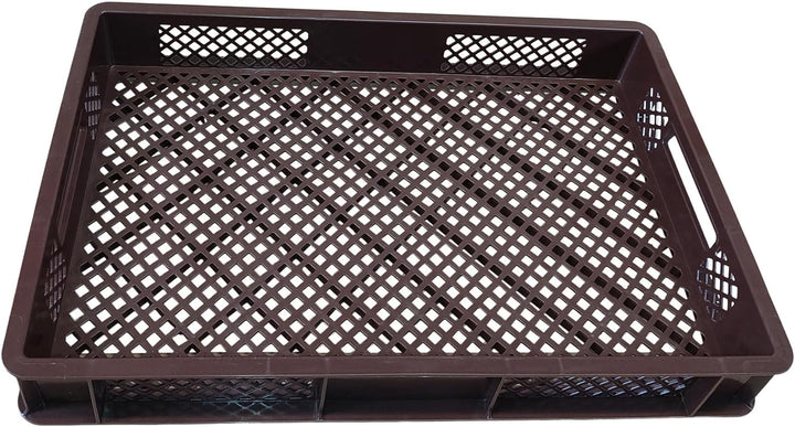 kanister-vertrieb® 5 x Eurobehälter/Stapelkorb durchbrochen, PE-HD Kunststoff, Industriequalität, le