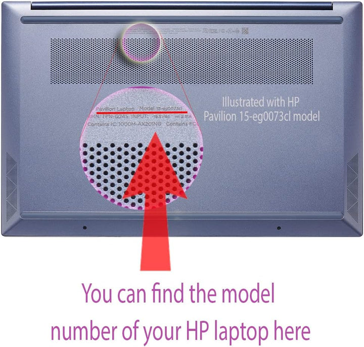 mCover Nur kompatibel mit 2020–2022 15,6 Zoll HP Pavilion 15-EGxxxx / 15-EHxxxx Serie Notebook PC (n