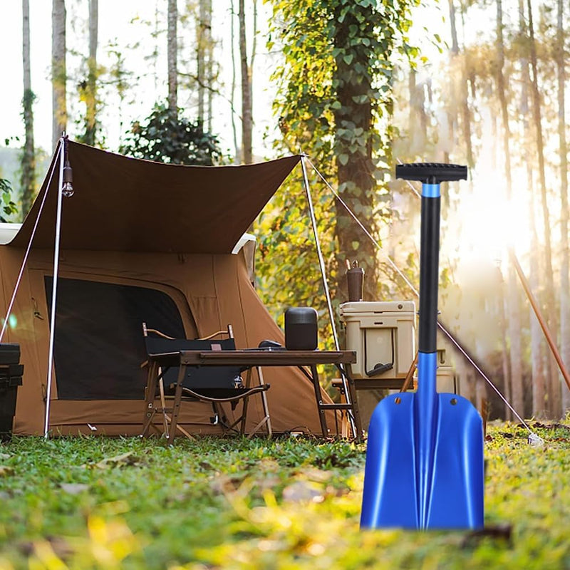 Lixada Teleskop-Schneeschaufel Kit Tragbare, Sport-Utility-Schaufel, einziehbare Campingschaufel, Sc