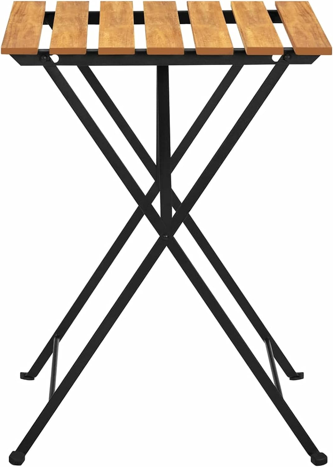 Yolola 3tlg Balkonmöbel Terrassenmöbel Bistro Set 2X Bistrostuhl Klappbar Massivholz Akazie + Bistro