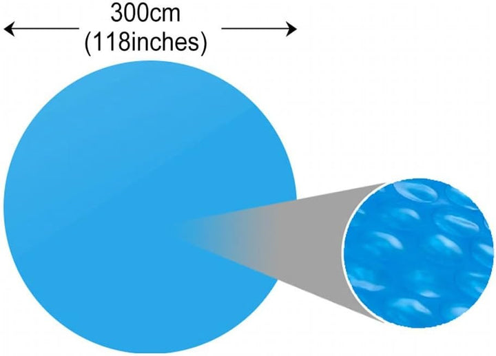 Ksodgun Treibende Runde PE Pool-Solarplane PE-Abdeckplane Pool Solarabdeckplane Abdeckplane Pool 300