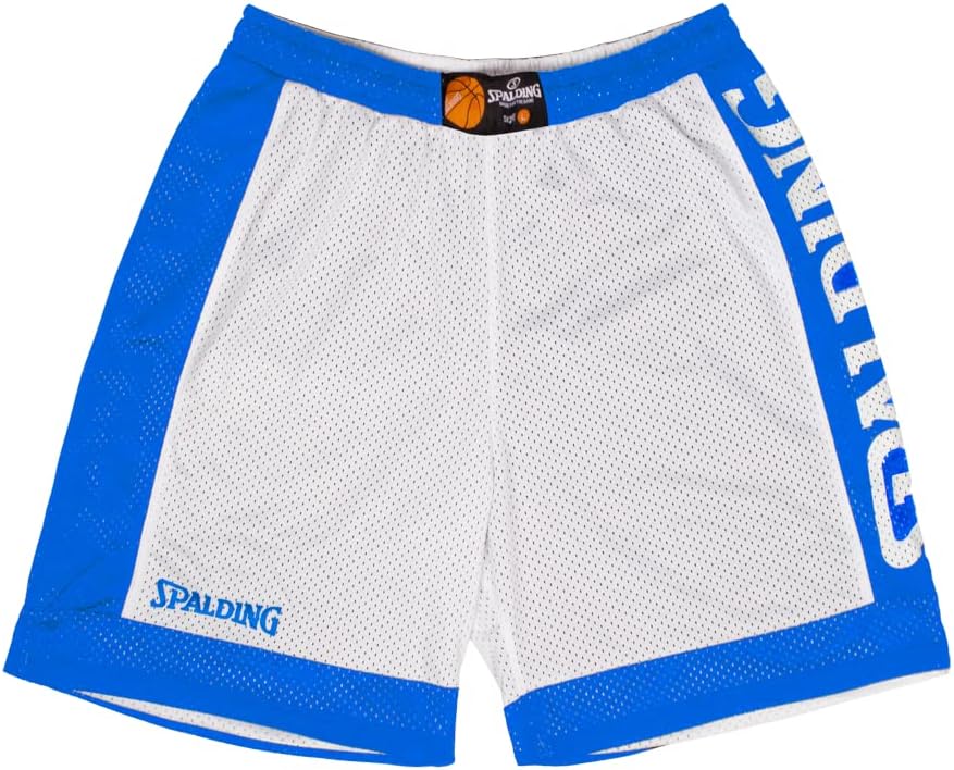 Spalding - Reversible Shorts - Basketball Shorts - Blau/Weiss - Sportbekleidung - Sport - Atmungsakt