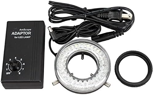 AmScope - 64 LED Stereo Mikroskop Ring Light and Adapter - LED-64-ZK