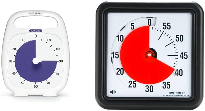 Time Timer Plus 120 Minute Visueller Timer 'Make Time Edition' Countdown-Uhr (anthrazit) & Original