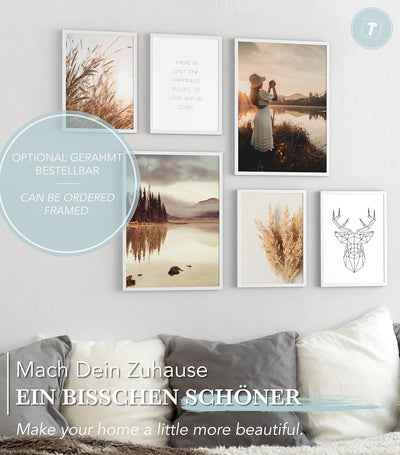 Papierschmiede® Mood Poster Set Herbst, Bilder Wohnzimmer Deko Schlafzimmer, 2x DIN A3 (ca. 30x42) u