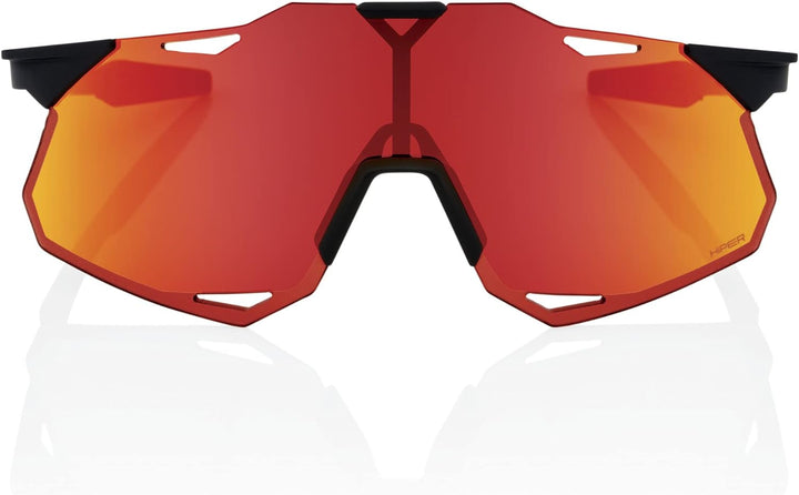 100% GAFAS HYPERCRAFT XS - Soft Tact Black - Hiper Red Multilayer Mirror Linsen, 196261016352, Einhe