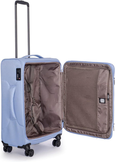 Stratic Light + Koffer Weichschale Reisekoffer Trolley Rollkoffer mittelgross, TSA Kofferschloss, 4