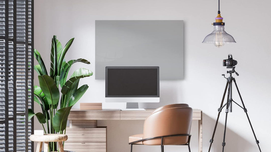 ALLboards Glasboard Magnetisch Grau 60x40cm, Rahmenlos, Glastafel, Magnettafel, Gehärtetes Glas, Gra