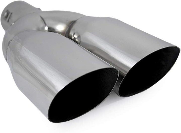 Auspuffblende, Endrohr für Auto, Endrohr / Endrohr / Endschalldämpfer, Edelstahl, Ø 56 mm, Chrom, un