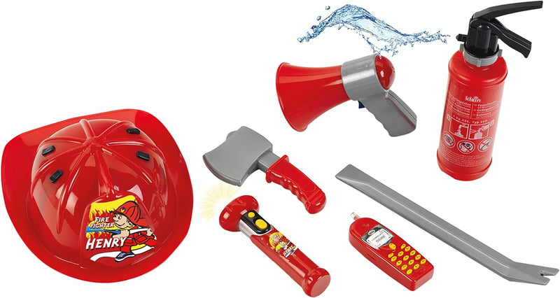 Klein Theo 8967 - Feuerwehrset, 7 teilig, S