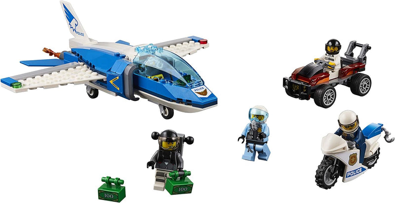 City Lego Sky Police Jet Fallschirm Verhaftung 60208 Bauset, Neu 2019 (218 Teile)