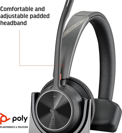 Poly – schnurloses Voyager 4310 UC-Headset mit Ladestation (Plantronics) – Ein-Ohr-Headset – USB-C-B