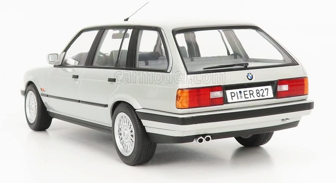 Norev NV183216 1:18 BMW 325i Touring 1991-Silber Sammelmodell, Multi