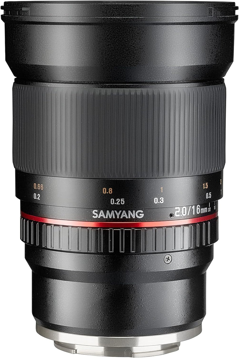 Samyang 16mm F2.0 Objektiv für Anschluss Micro Four Thirds Micro Four Thirds Single, Micro Four Thir