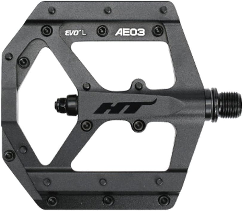 HT Components, AE03, EVO+, Plattform-Pedale, Korpus: Aluminium, Spindel: Cr-Mo, 9/16&